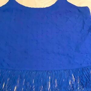Lily Pulitzer tank top with cool fringe bottom